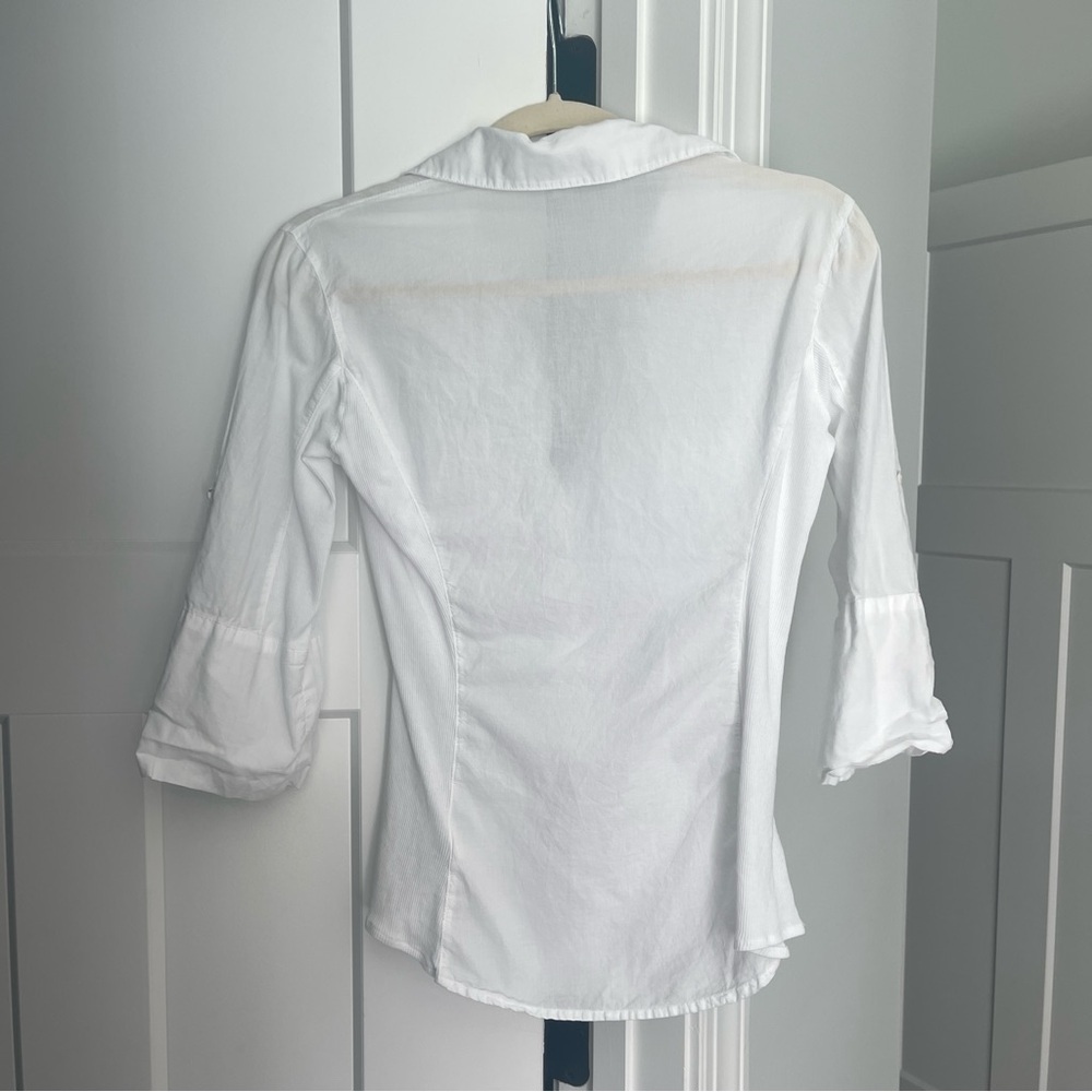 Standard James Perse White Button Down Contrast P… - image 5